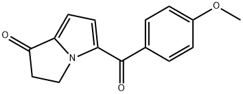 2,3-Dihydro-5-(4-methoxybenzoyl)-1H-pyrrolizin-1-one Structure