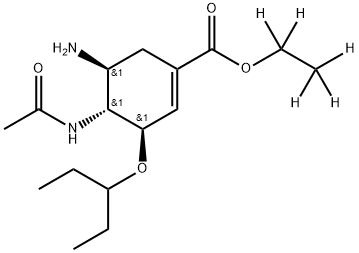 Oseltamivir hydrochloride salt 구조식 이미지