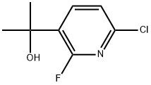 6-Chloro-2-fluoro-α,α-dimethyl-3-pyridinemethanol 구조식 이미지