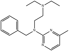 1,2-Ethanediamine,N1,N1-diethyl-N2-(4-methyl-2-pyrimidinyl)-N2-(phenylmethyl)- Structure