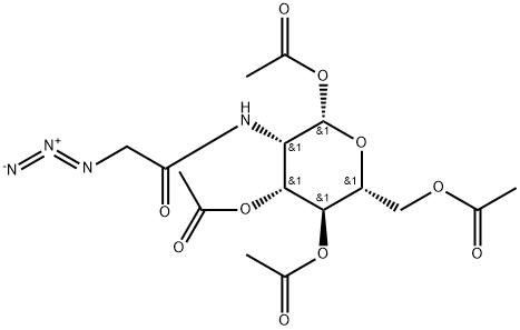 1,3,4,6-Tetra-O-acetyl-N-azidoacetylmannosamine Structure