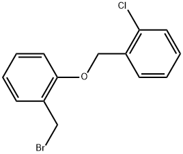 Benzene, 1-(bromomethyl)-2-[(2-chlorophenyl)methoxy]- Structure