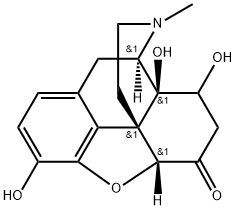 Morphinan-6-one, 4,5-epoxy-3,8,14-trihydroxy-17-methyl-, (5α)- Structure