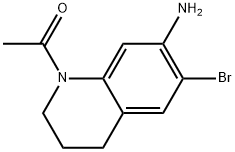 1-(7-amino-6-bromo-3,4-dihydroquinolin-1(2H)-yl)ethan-1-one 구조식 이미지