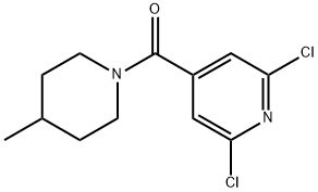 (2,6-Dichloropyridin-4-yl)(4-methylpiperidin-1-yl)methanone Structure