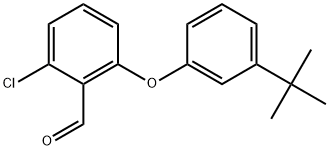 2-Chloro-6-[3-(1,1-dimethylethyl)phenoxy]benzaldehyde Structure