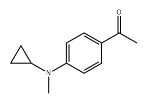 1-(4-(cyclopropyl(methyl)amino)phenyl)ethan-1-one 구조식 이미지