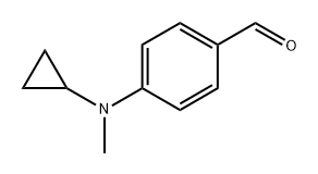 4-(cyclopropyl(methyl)amino)benzaldehyde 구조식 이미지