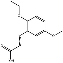 3-(2-Ethoxy-5-methoxyphenyl)-2-propenoic acid Structure