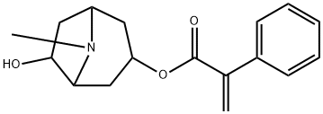 6-hydroxy-8-methyl-8-aza-bicyclo(3.2.1)octan-3-y1 2-phenylacrylate 구조식 이미지