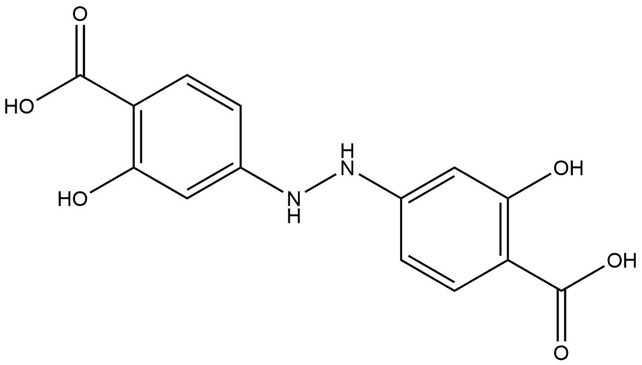 Benzoic acid, 4,4'-hydrazobis[2-hydroxy- (9CI) Structure