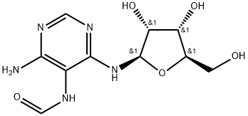 Formamide, N-[4-amino-6-(β-D-ribofuranosylamino)-5-pyrimidinyl]- Structure