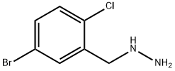 (5-bromo-2-chlorophenyl)methyl]hydrazine Structure