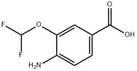 4-Amino-3-(difluoromethoxy)benzoic acid Structure