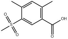 2,4-Dimethyl-5-(methylsulfonyl)benzoic acid Structure