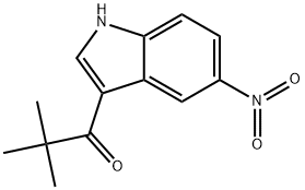 2,2-dimethyl-1-(5-nitro-1H-indol-3-yl)propan-1-one Structure