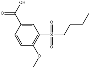 3-(Butylsulfonyl)-4-methoxybenzoic acid Structure