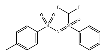 Benzenesulfonamide, N-[(difluoromethyl)oxidophenyl-λ4-sulfanylidene]-4-methyl- Structure