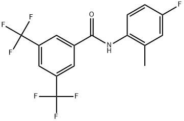 N-(4-Fluoro-2-methylphenyl)-3,5-bis(trifluoromethyl)benzamide Structure