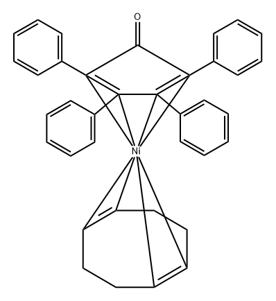 Nickel, [(1,2,5,6-η)-1,5-cyclooctadiene][(2,3,4,5-η)-2,3,4,5-tetraphenyl-2,4-cyclopentadien-1-one]- 구조식 이미지