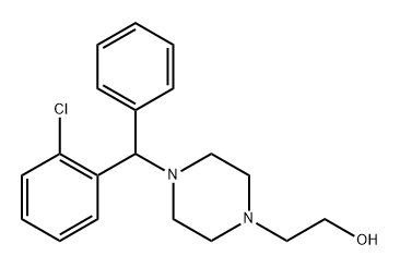 2-(4-((2-Chlorophenyl)(phenyl)methyl)piperazin-1-yl)ethanol Structure