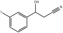 Benzenepropanenitrile, β-hydroxy-3-iodo- Structure