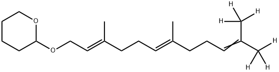 all-trans-Farnesol-d6 Tetrahydropyranyl Ether Structure