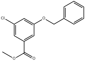 Methyl 3-(benzyloxy)-5-chlorobenzoate 구조식 이미지