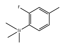 (2-fluoro-4-methylphenyl)trimethylsilane Structure