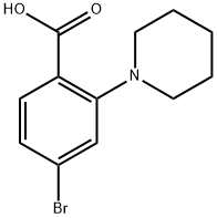 4-bromo-2-(piperidin-1-yl)benzoic acid Structure