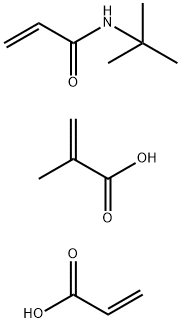 2-Propenoic acid, 2-methyl-, polymer with N-(1,1-dimethylethyl)-2-propenamide and 2-propenoic acid Structure