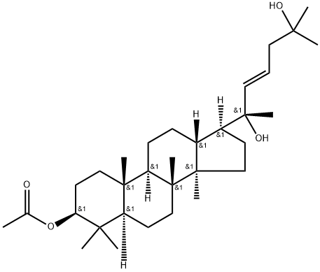 Dammar-22-ene-3,20,25-triol, 3-acetate, (3β,22E)- Structure