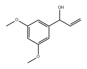 Benzenemethanol, α-ethenyl-3,5-dimethoxy- Structure