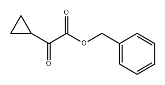 Cyclopropaneacetic acid, α-oxo-, phenylmethyl ester Structure