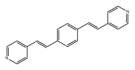 1,4-bis[2-(4-pyridy1)ethenyl]benze Structure