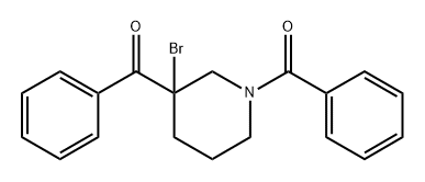 Piperidine, 1,3-dibenzoyl-3-bromo- (6CI) Structure