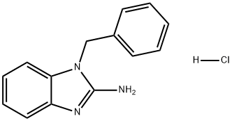 1H-Benzimidazol-2-amine, 1-(phenylmethyl)-, hydrochloride (1:1) Structure