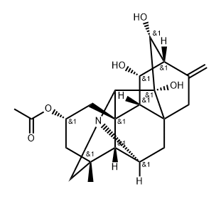 Hetisan-2,11,13,14-tetrol,2-acetate, (2a,11a,13R)- 구조식 이미지