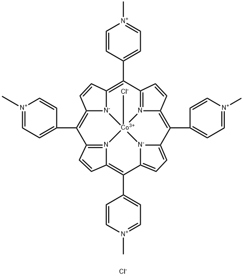 Co(III) meso-Tetra (N-methyl-4-pyridyl) porphine pentachloride Structure