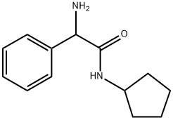 Benzeneacetamide, α-amino-N-cyclopentyl- Structure