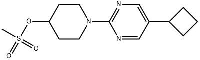 1-(5-Cyclobutyl-2-pyrimidinyl)-4-piperidinol 4-methanesulfonate Structure