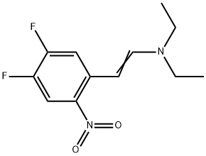 1-Diethylamino-2-(4,5-difluoro-2-nitrophenyl)-ethylene Structure