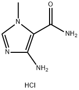4-amino-1-methyl-1H-imidazole-5-carboxamide hydrochloride 구조식 이미지
