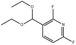 3-(diethoxymethyl)-2,6-difluoro-pyridine Structure