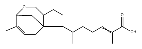 2-Heptenoic acid, 6-(3,6,7,8,9,9a-hexahydro-4-methyl-1H-3,6a-methanocyclopent[c]oxocin-7-yl)-2-methyl-, [3R-[3α,6aα,7β(R*),9aβ]]- (9CI) 구조식 이미지