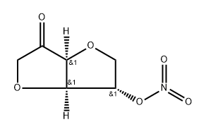 L-Sorbose, 1,4:3,6-dianhydro-, 5-nitrate 구조식 이미지