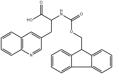 3-Quinolinepropanoic acid, α-[[(9H-fluoren-9-ylmethoxy)carbonyl]amino]- Structure