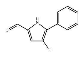 4-Fluoro-5-phenyl-1H-pyrrole-2-carboxaldehyde Structure