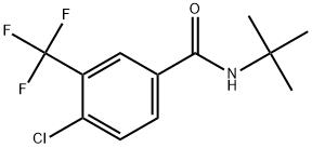 4-Chloro-N-(1,1-dimethylethyl)-3-(trifluoromethyl)benzamide Structure