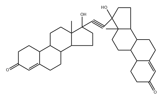 19-Norpregn-4-en-20-yn-3-one, 17-hydroxy-21-[(17β)-17-hydroxy-3-oxoestr-4-en-17-yl]-, (17α)- (9CI) Structure